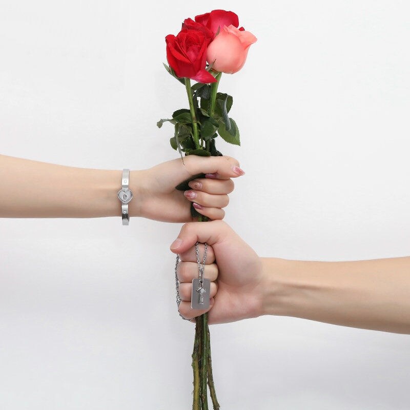 LoveLock™ Bracelet + Necklace Key Set