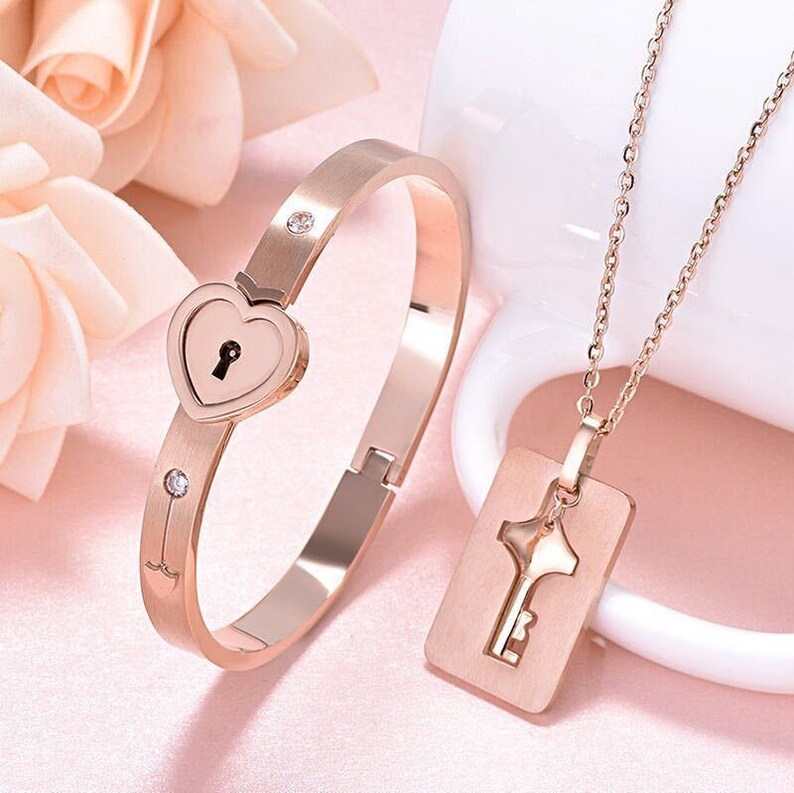LoveLock™ Bracelet + Necklace Key Set